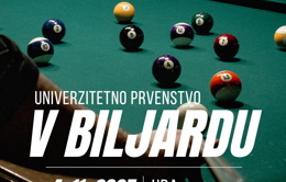 white and orange bold billiard tournament poster